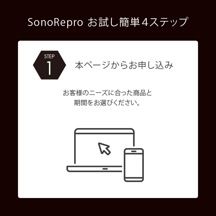 <お試しプラン> 1日1分超音波スカルプケア SonoRepro
